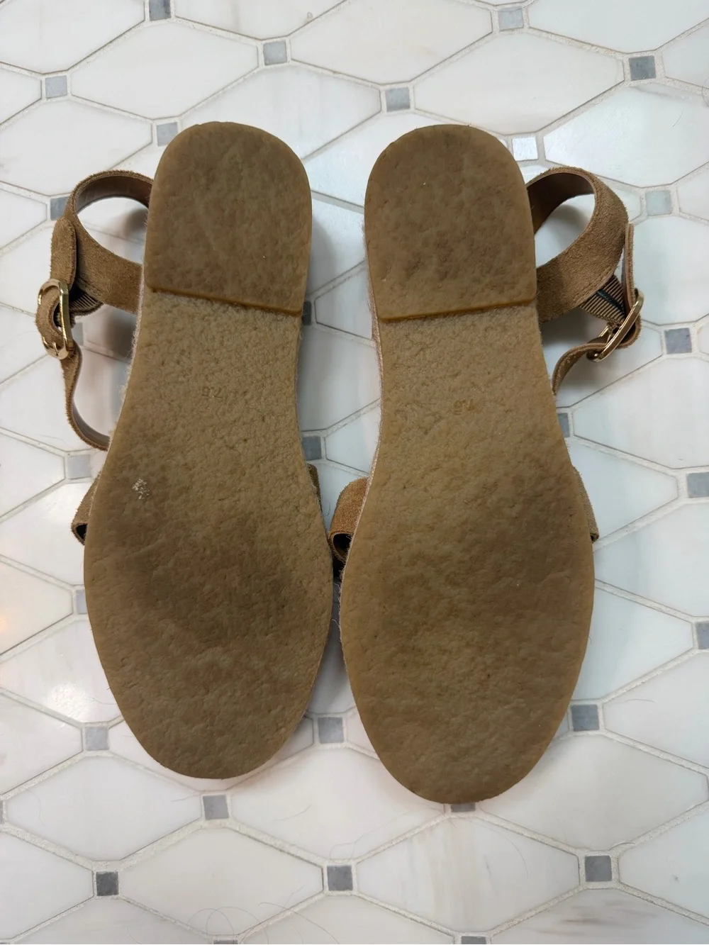 Splendid Tan Suede Strappy Gladiator Sandals